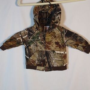 RealTree Camo Boy's Hooded Full Zip Jacket